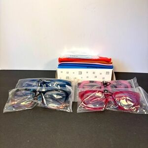 Oprah Style Progressive Reading Glasses +1.75 | 4 Pack Bold Oversized Frames